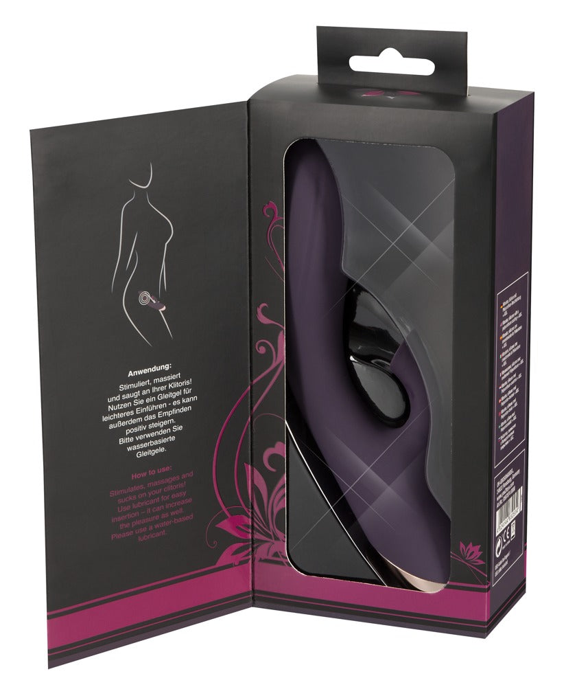 JAVIDA's Sucking Vibrator in elegant purple - sleek ergonomic design for intimate pleasure.