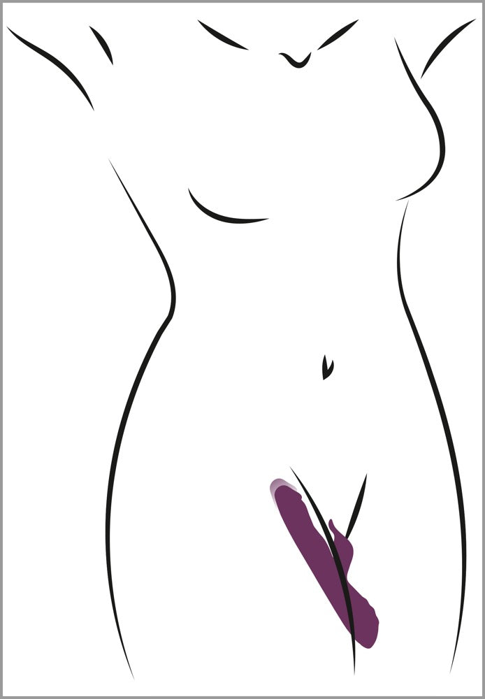 Close-up view of Javida's 3 Function Vibrator showing premium silicone texture and intuitive control interface