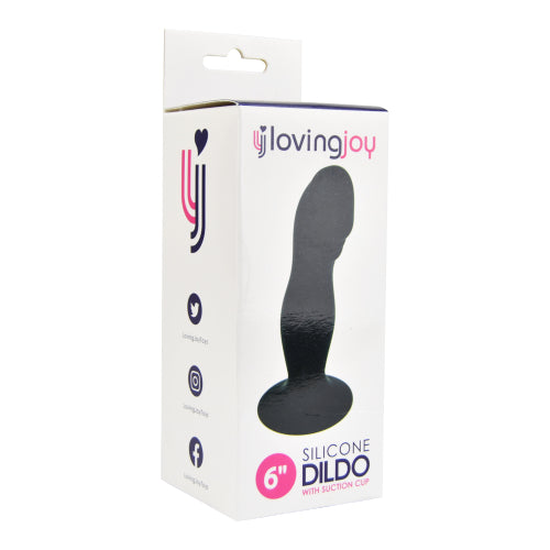 Loving Joy 6 Inch Silicone Dildo with Suction Cup - intimi