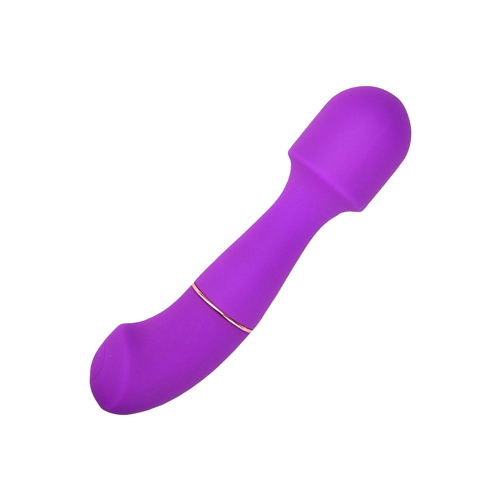 Loving Joy DUA interchangeable rabbit vibrator with two attachments, featuring sleek design and dual stimulation options.