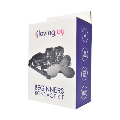 Loving Joy Beginner's Bondage Kit Black (8 Piece) intiimituotesetti