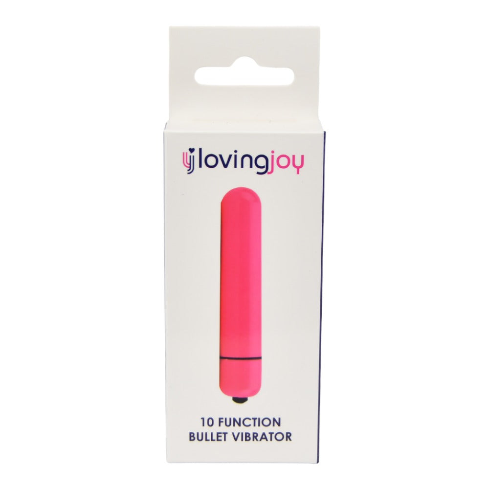 Loving Joy 10 Function Pink Bullet Vibrator - intimi