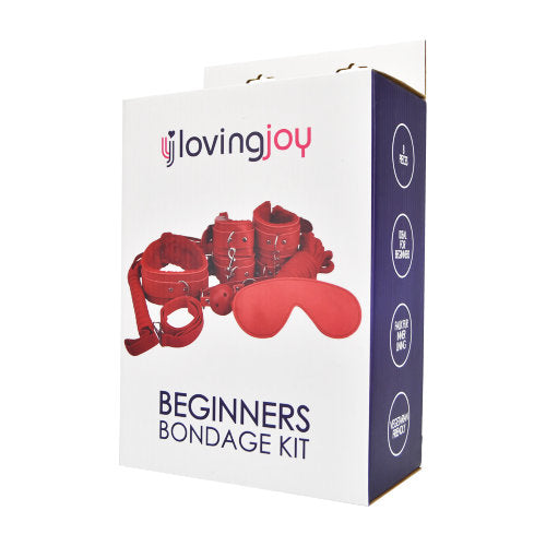Loving Joy Beginner's Bondage Kit Red (8 Piece) - intimi