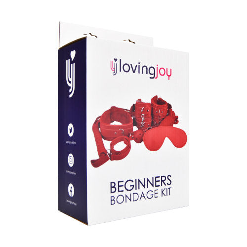 Loving Joy Beginner's Bondage Kit Red (8 Piece) - intimi