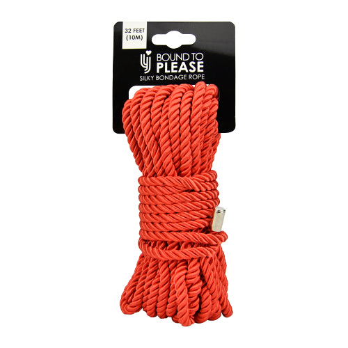 Bound to Please Silky Bondage Rope 10m Red bondage-kahle