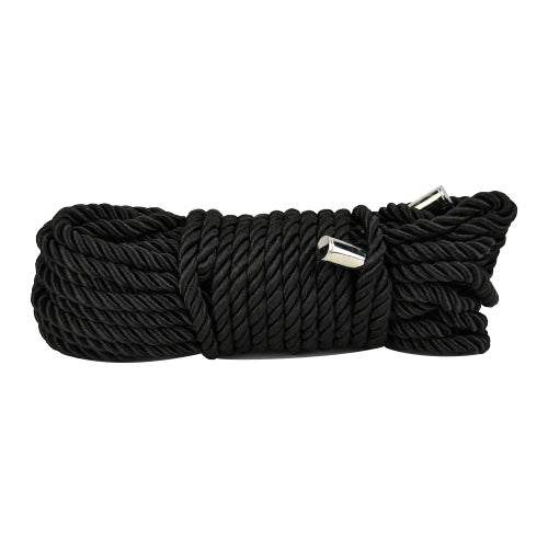 Bound to Please Silky Bondage Rope 10m Black bondage-kahle