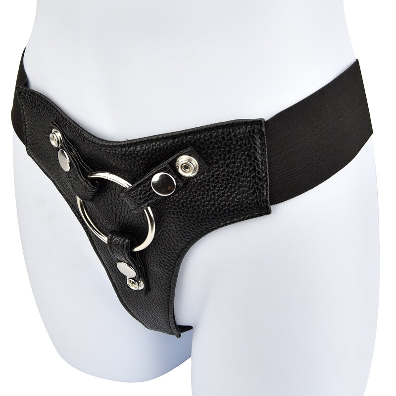 Loving Joy elastic harness for strap-ons, featuring adjustable straps and a comfortable fit for versatile use.