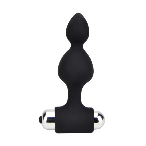 Loving Joy 10-function vibrating anal beads in sleek design, featuring multiple vibration modes for enhanced pleasure.