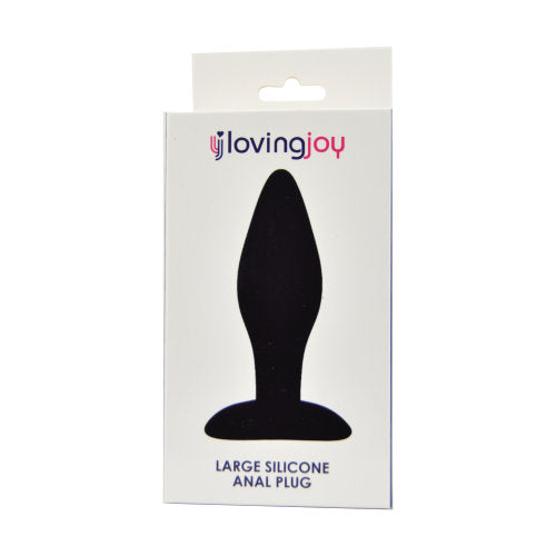 Large Loving Joy silicone anal plug, a smooth and flexible butt plug designed for comfortable, adult pleasure.