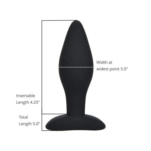 Large Loving Joy silicone anal plug, a smooth, flexible butt plug designed for comfortable anal pleasure.
