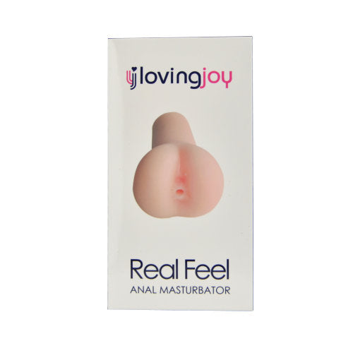 Loving Joy Real Feel Anal Male Masturbator showing realistic interior design and soft exterior for male pleasure.