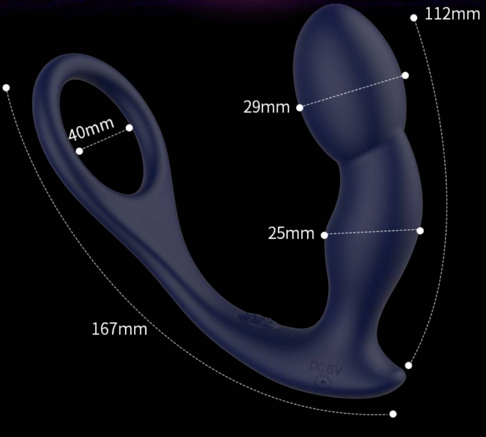 Rev-Pro Remote Controlled Silicone Prostate Massager eturauhasmassageri