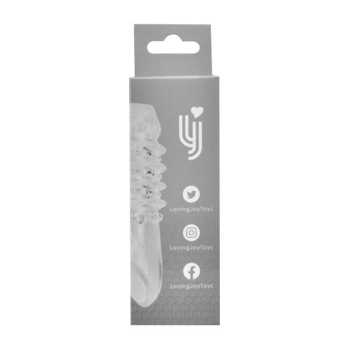 REV Rev-Sleeves textured penis sleeve with ball loop, designed for enhanced pleasure and secure fit, shown in packaging.