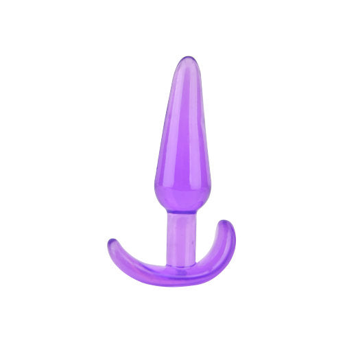 Loving Joy purple butt plug training kit with multiple sizes, designed for beginner anal pleasure and comfortable insertion.