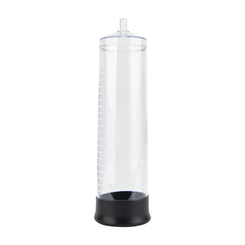 REV pistol grip penis pump with gauge, showcasing ergonomic design and clear measurement dial for effective use.