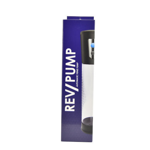 Rev Automatic Penis Pump with ergonomic design and clear cylinder for effective enhancement and easy use.