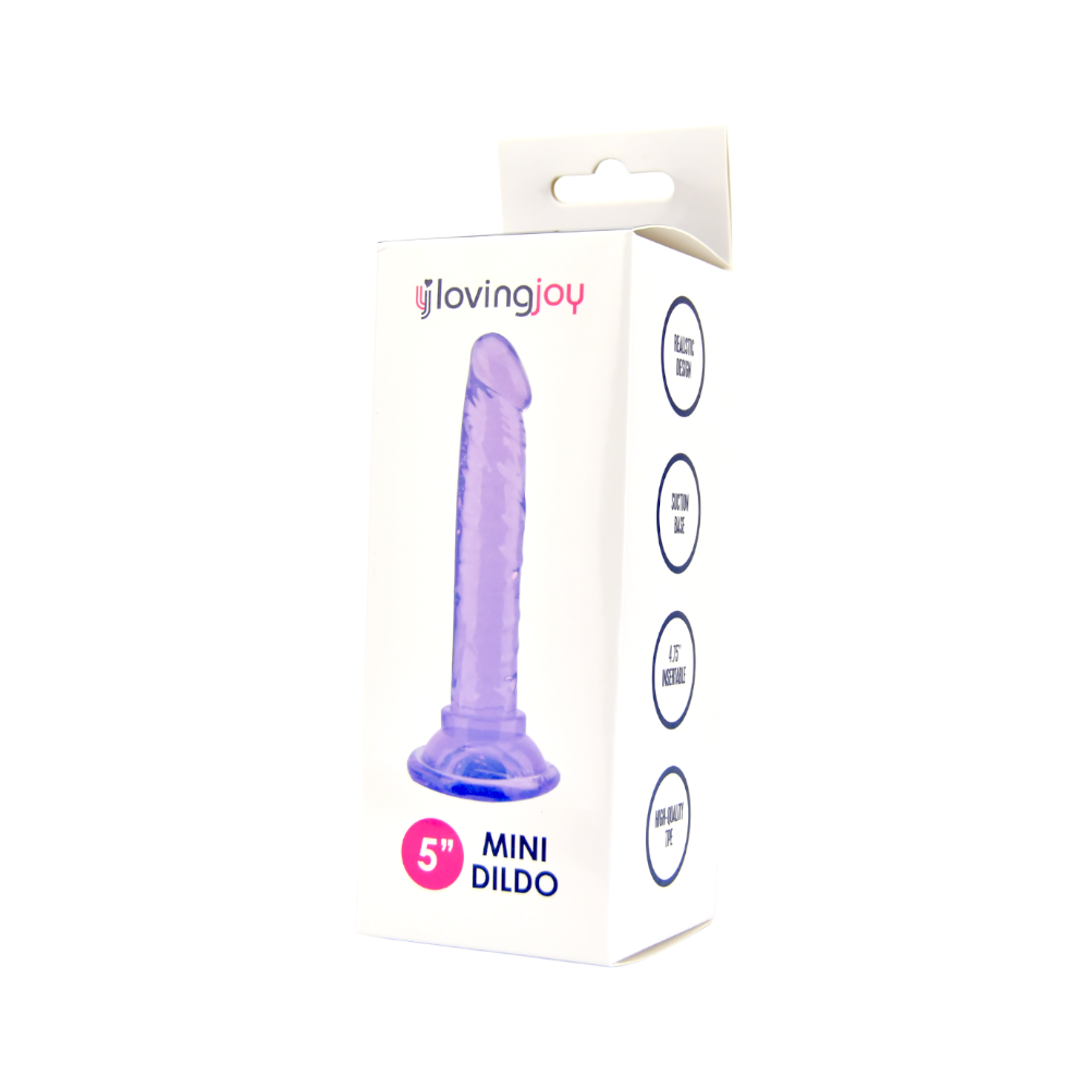 Loving Joy 5 Inch Beginners Dildo Purple dildo