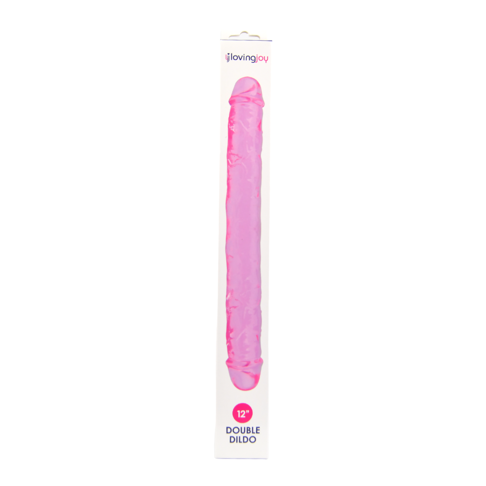 Loving Joy 12 Inch Double Dildo Pink kaksipäinen dildo