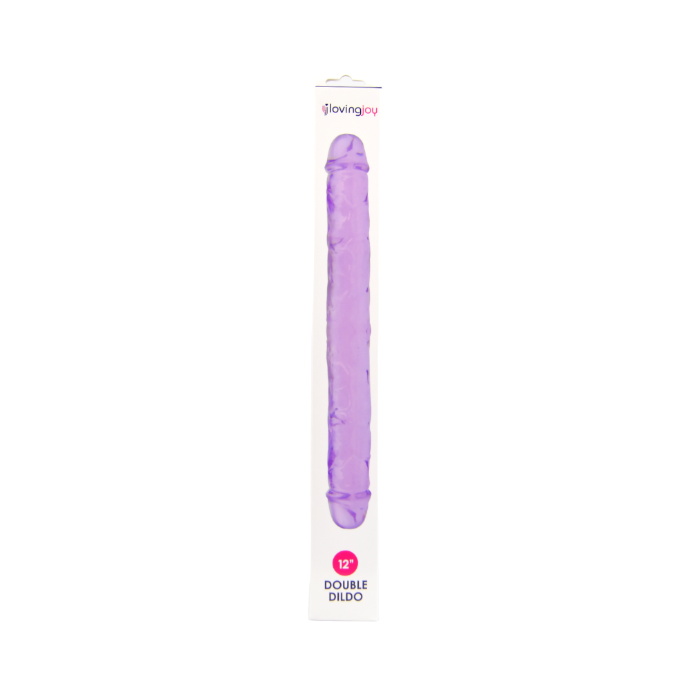 Loving Joy 12 Inch Double Dildo Purple kaksipäinen dildo