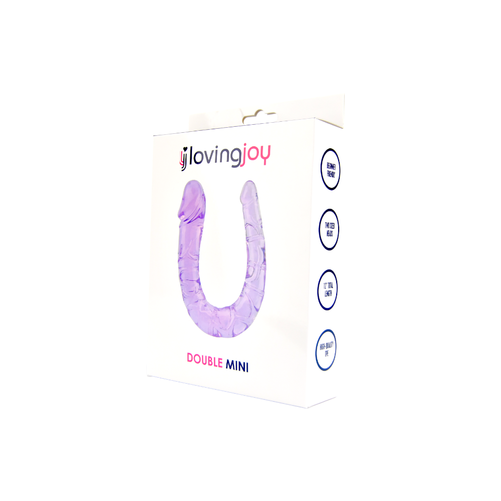 Loving Joy Double Mini Dildo Purple kaksipäinen dildo