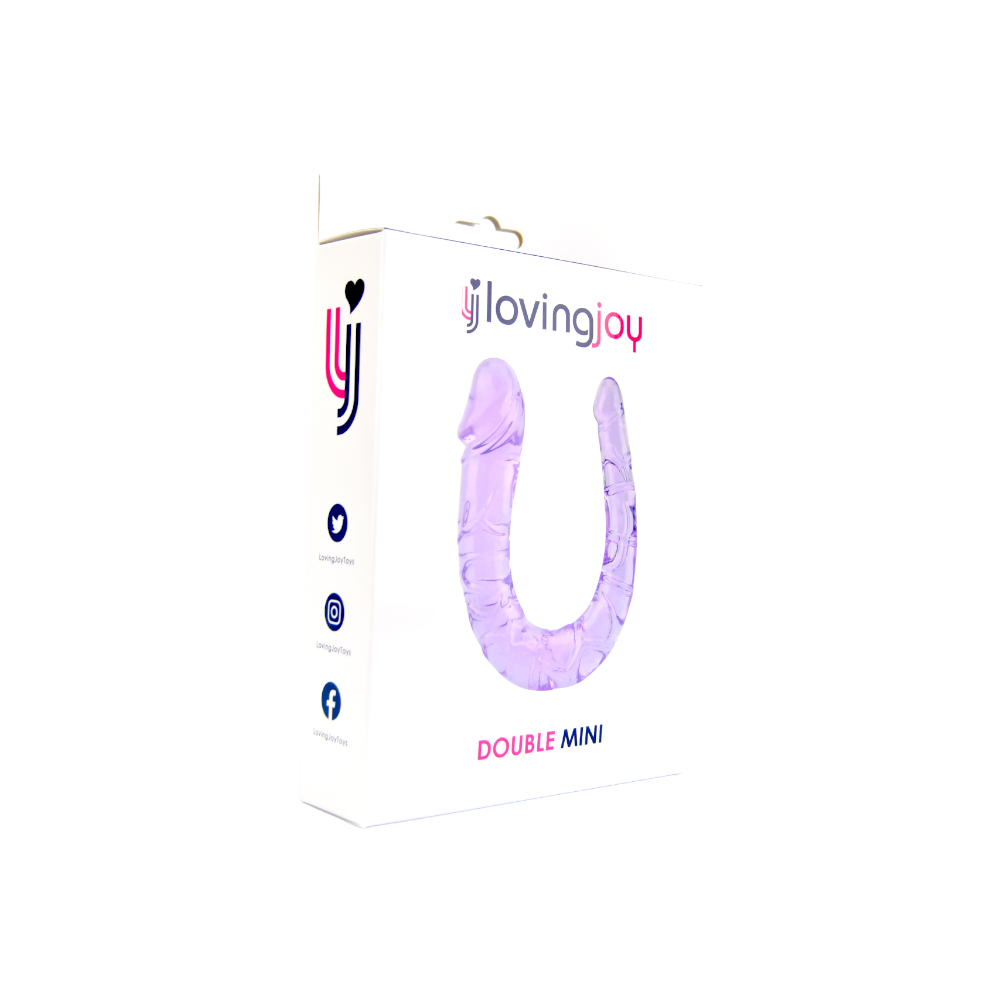 Loving Joy Double Mini Dildo Purple kaksipäinen dildo