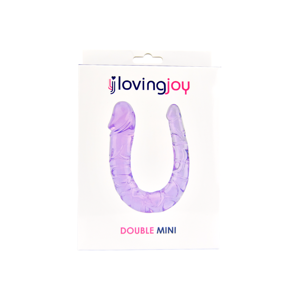 Loving Joy Double Mini Dildo Purple kaksipäinen dildo