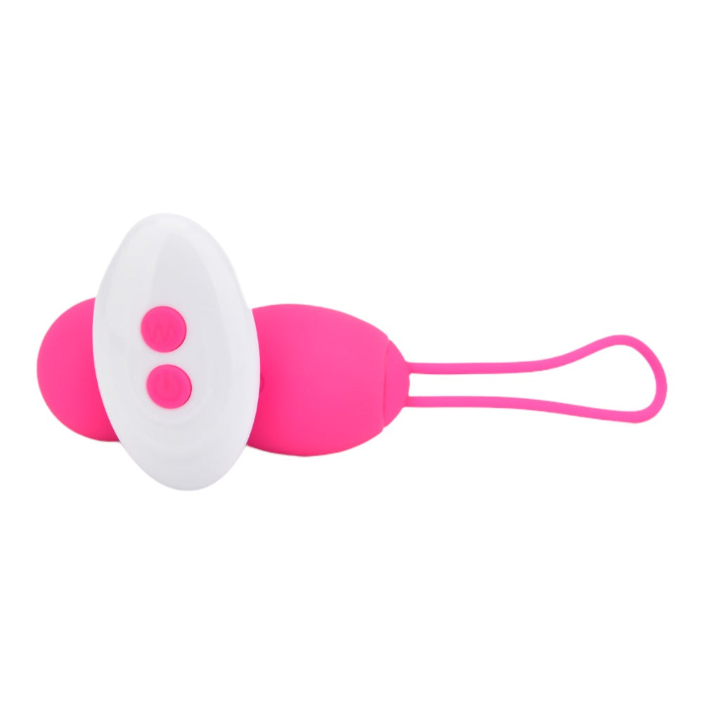Loving Joy remote-controlled vibrating Kegel balls in pink, designed for pelvic floor strength and pleasure.