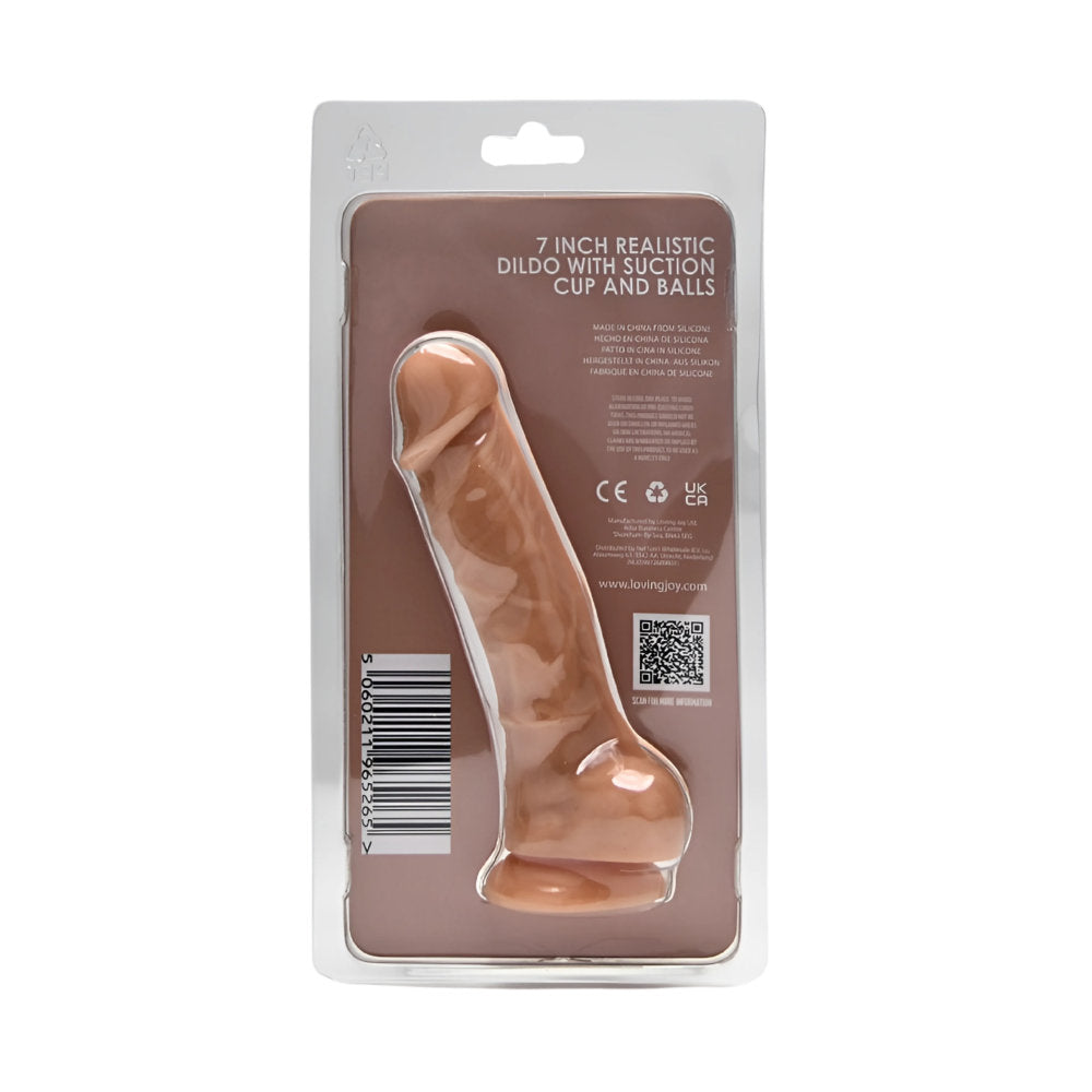 Loving Joy 7 Inch Realistic Silicone Dildo with Suction C... dildo