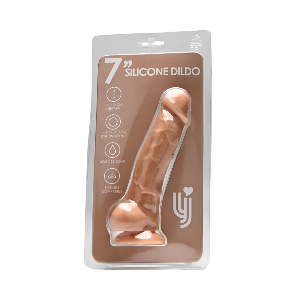 Loving Joy 7 Inch Realistic Silicone Dildo with Suction C... dildo