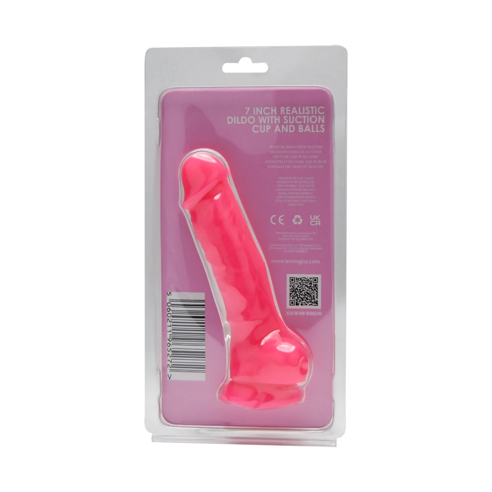 Loving Joy 7 Inch Realistic Silicone Dildo with Suction C... dildo