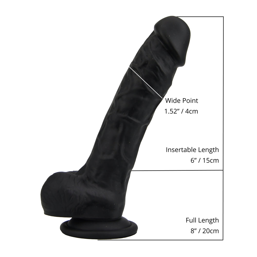 Loving Joy 8 Inch Realistic Silicone Dildo with Suction C... dildo