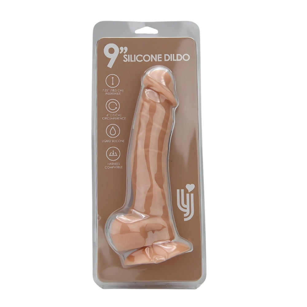 Loving Joy 9 Inch Realistic Silicone Dildo with Suction C... dildo