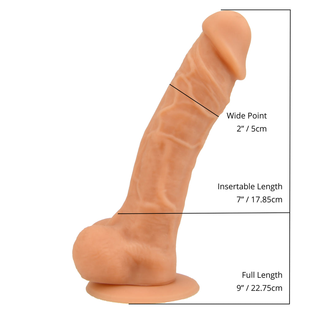 Loving Joy 9 Inch Realistic Silicone Dildo with Suction C... dildo