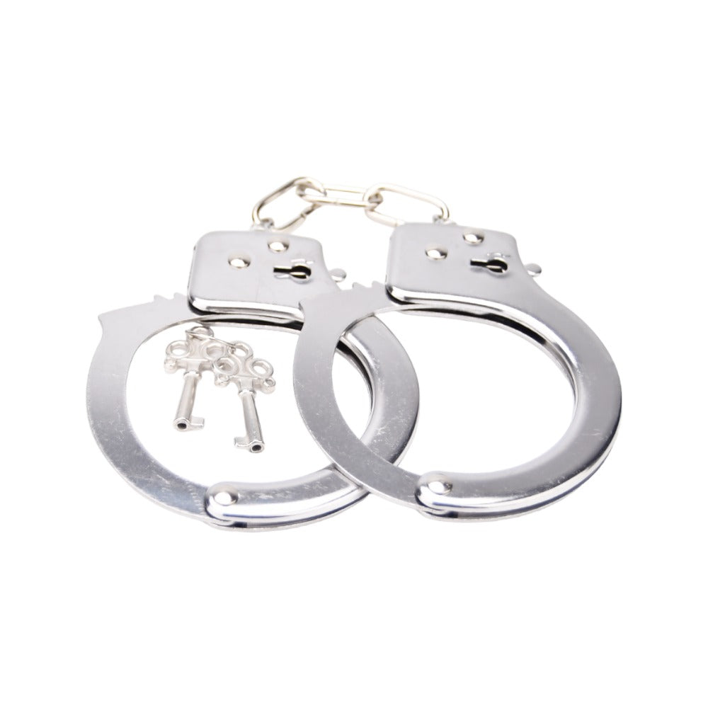 Bound to Play. Heavy Duty Metal Handcuffs bondage-kahle