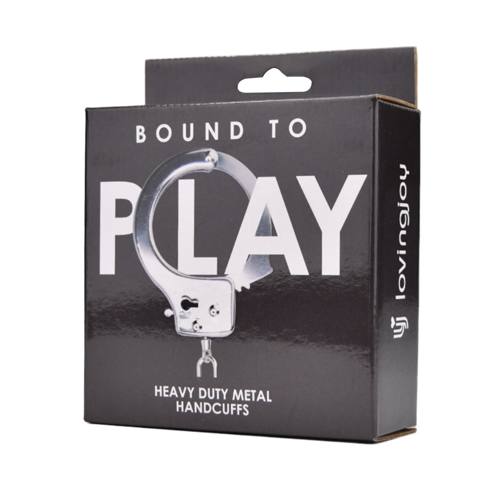 Bound to Play. Heavy Duty Metal Handcuffs bondage-kahle