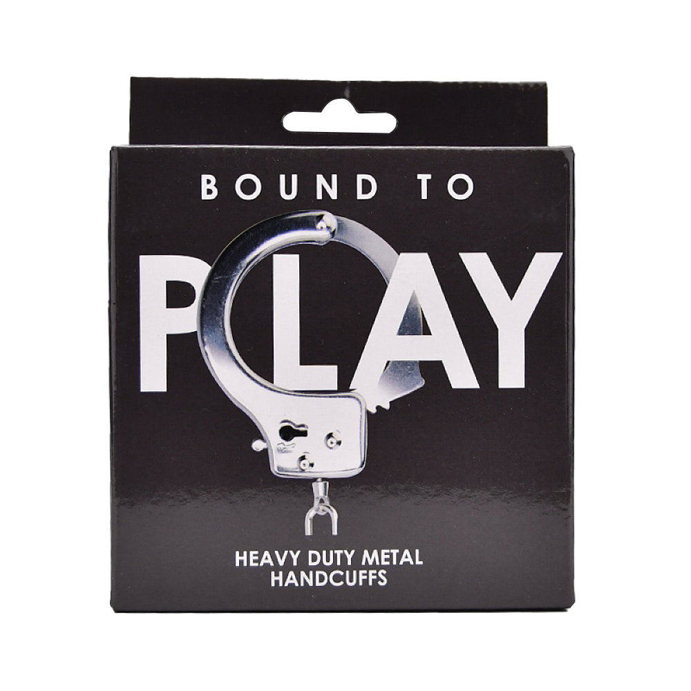Bound to Play. Heavy Duty Metal Handcuffs bondage-kahle