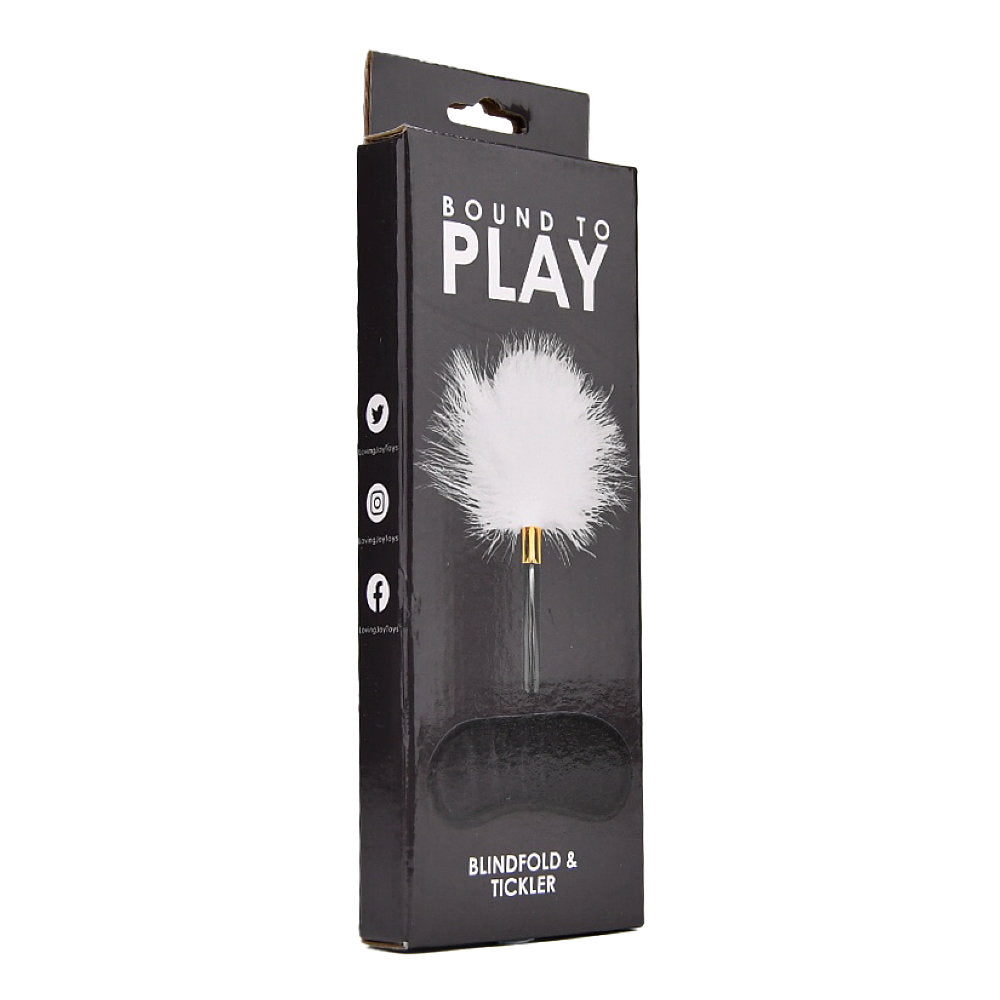 Bound to Play. Eye Mask and Feather Tickler Play Kit silmäside