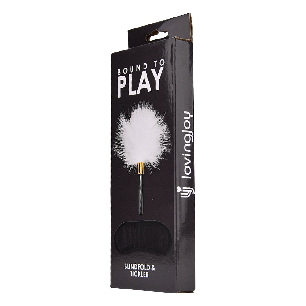 Bound to Play. Eye Mask and Feather Tickler Play Kit silmäside