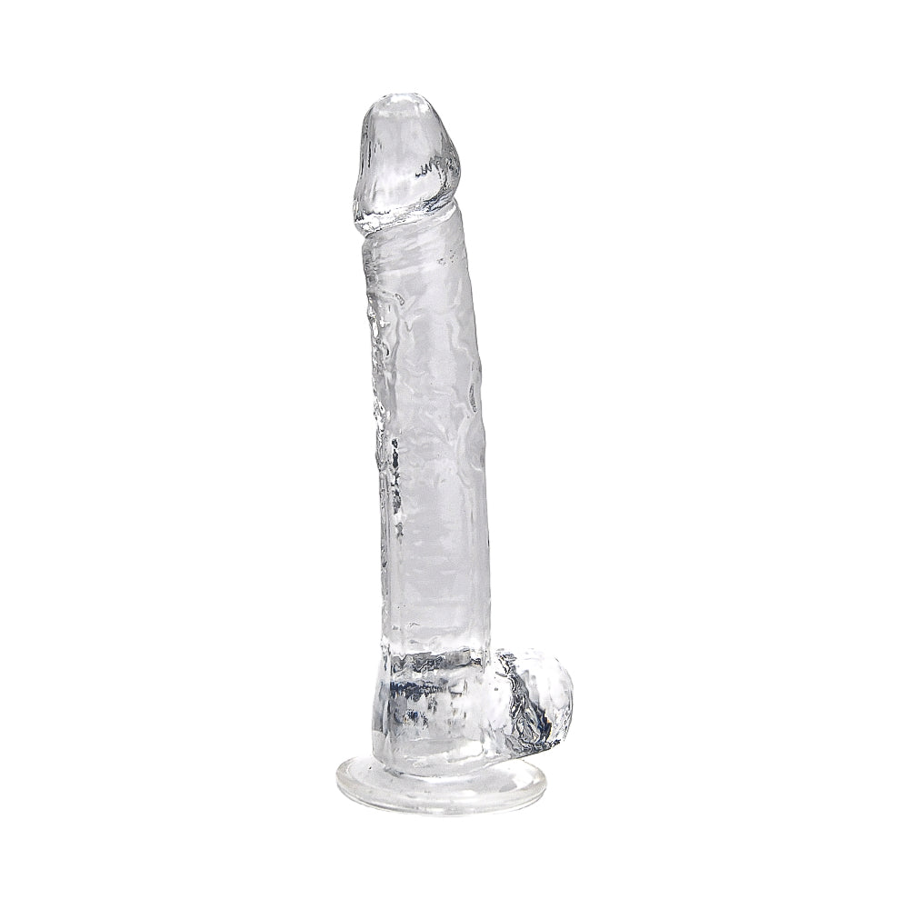Loving Joy 11 Inch Dildo with Balls Clear dildo