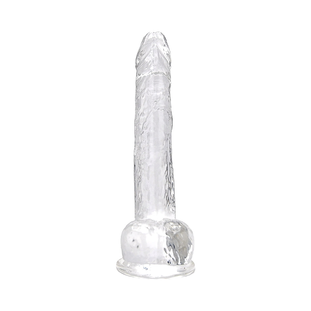 Loving Joy 11 Inch Dildo with Balls Clear dildo