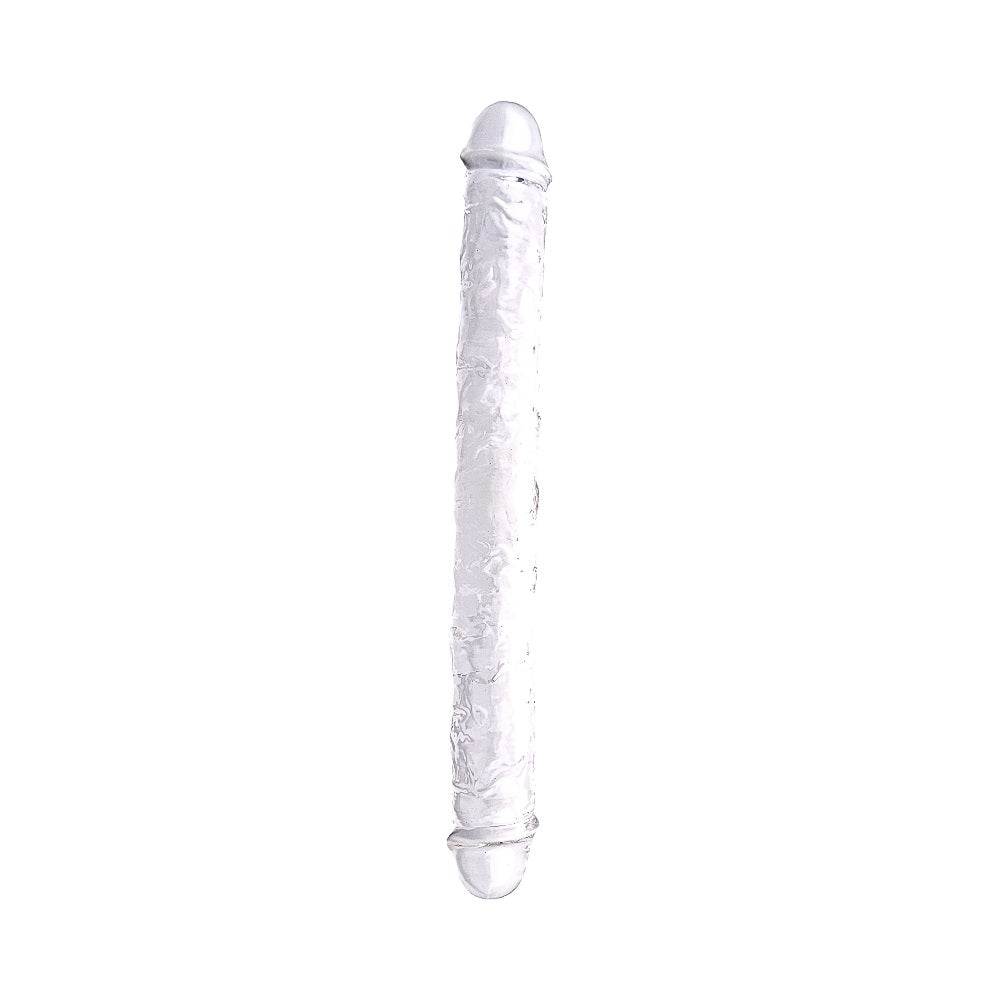 Loving Joy 15 Inch Double Ended Dildo Clear kaksipäinen dildo | intimi.fi