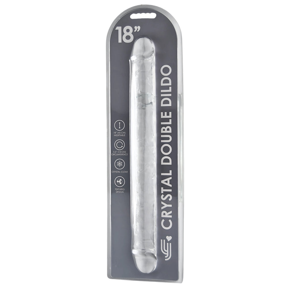 Loving Joy 18 Inch Double Ended Dildo Clear kaksipäinen dildo