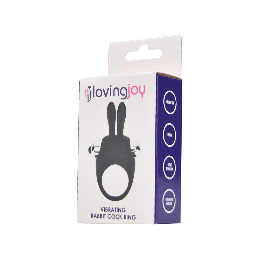 Loving Joy Silicone Vibrating Rabbit Cock Ring penisrengas