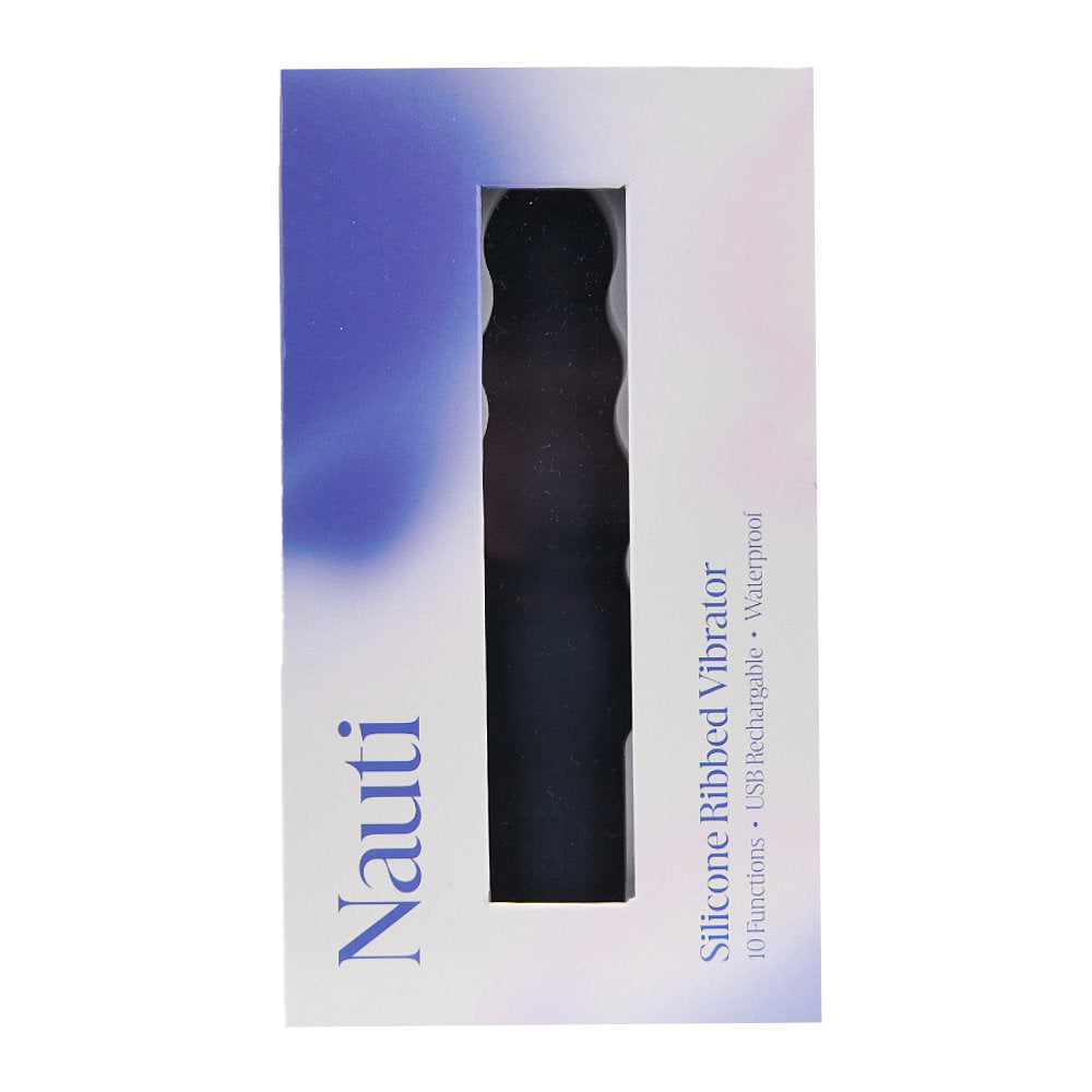 Nauti Silicone Ribbed Vibrator bullet-vibraattori