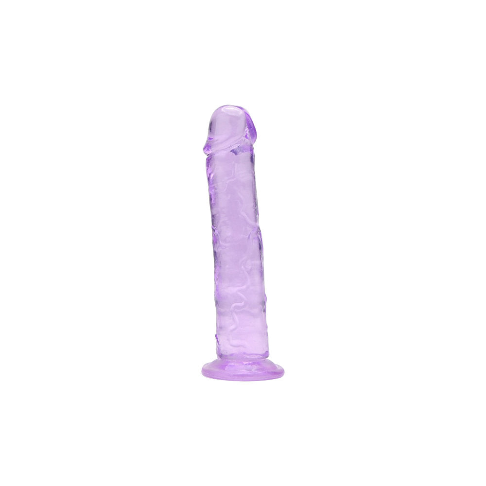 Purple Loving Joy 6-inch suction cup dildo with realistic details and flexible shaft for versatile use.