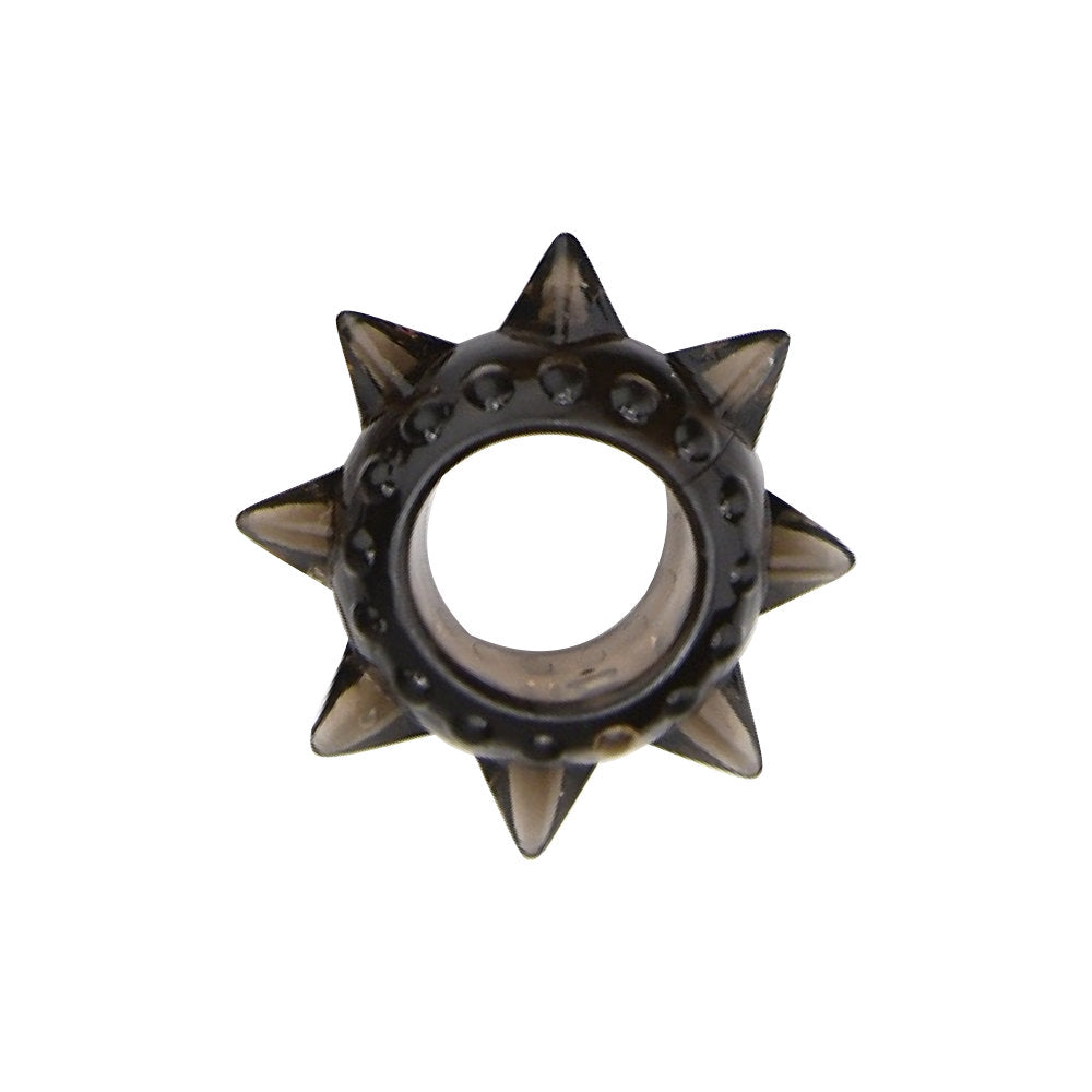 Loving Joy textured cock ring set with six silicone rings in various sizes, designed for enhanced pleasure and fit.