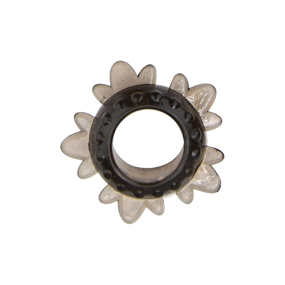 Loving Joy textured cock ring set with six adjustable silicone rings, designed to enhance pleasure and arousal.