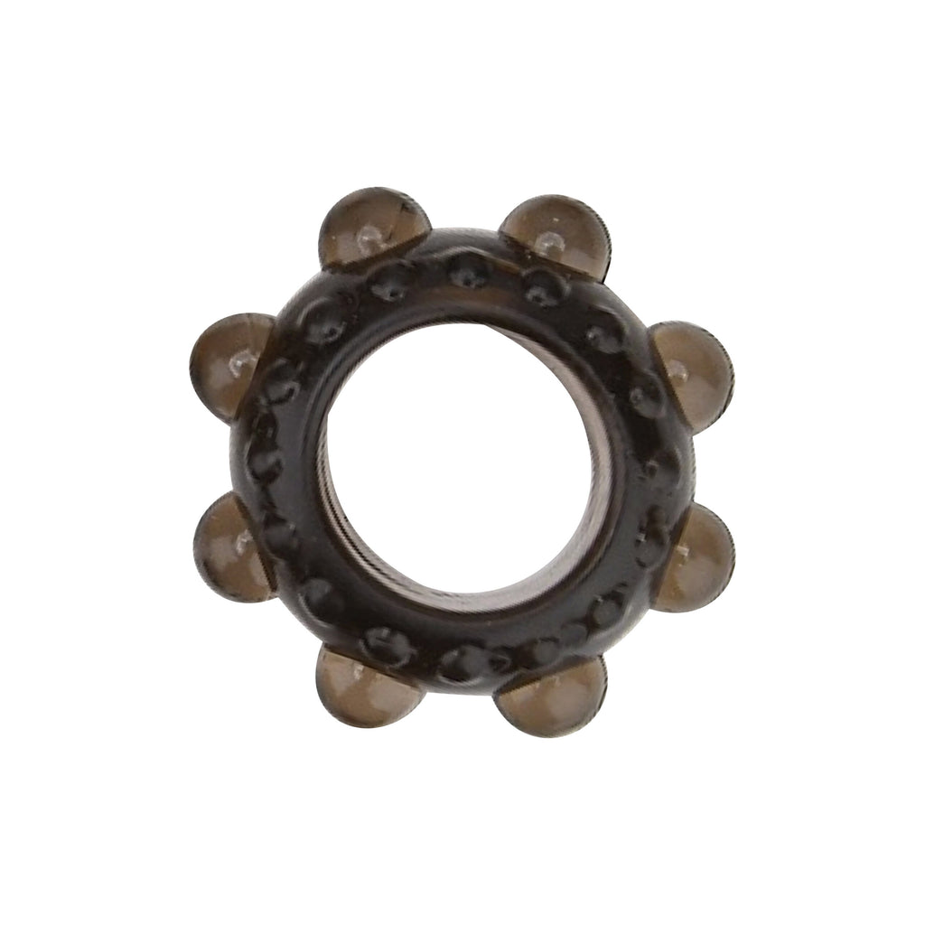 Set of six Loving Joy textured cock rings in various sizes, made of durable material for enhanced intimacy and comfort.