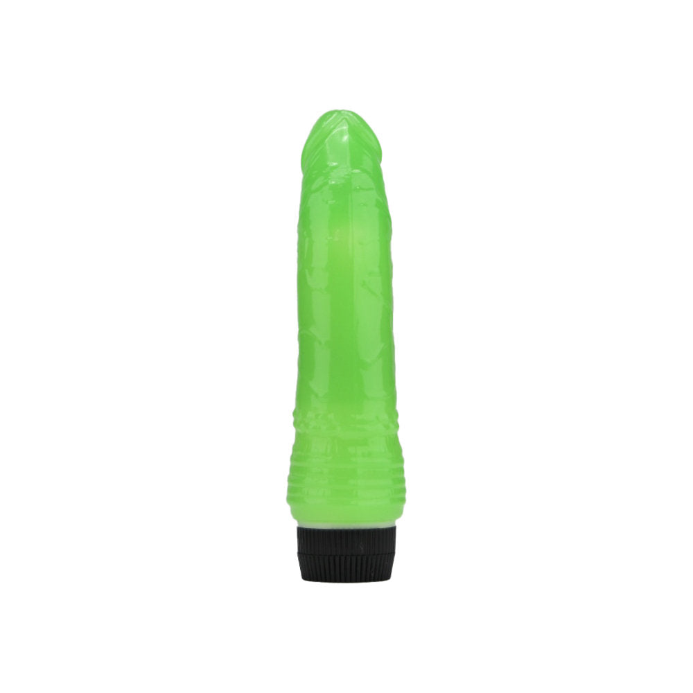 Loving Joy 7 inch Realistic Vibrator Glow in the Dark värisevä dildo