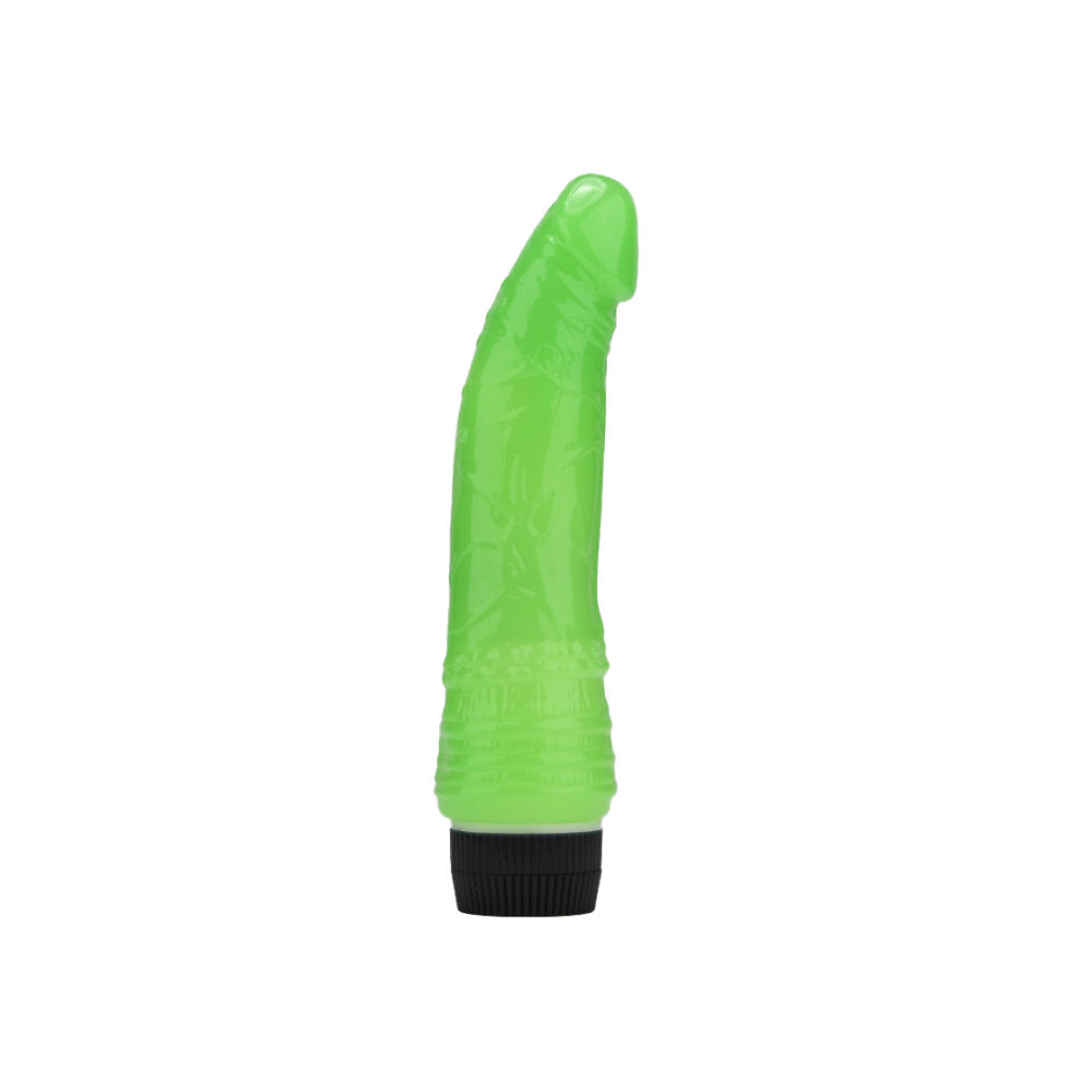 Loving Joy 7 inch Realistic Vibrator Glow in the Dark värisevä dildo